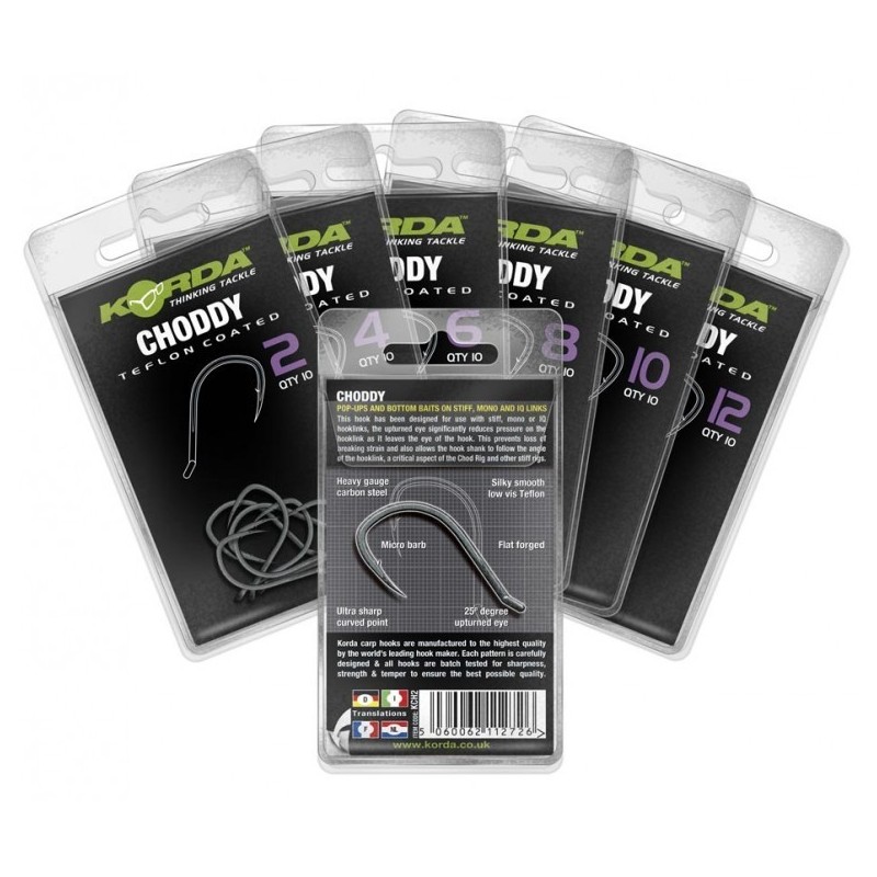 Korda Anzuelos Choddy Talla 8 (10 unid) Korda Anzuelos Choddy Talla 8 (10 unid)