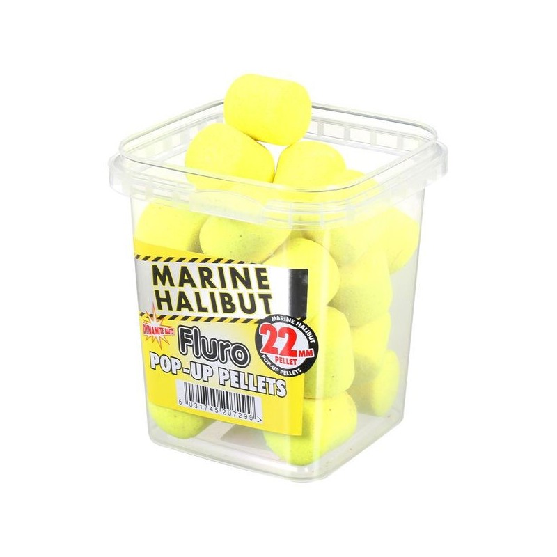 Dynamite Pellet Flotantes 22mm Fluor Marine Halibut