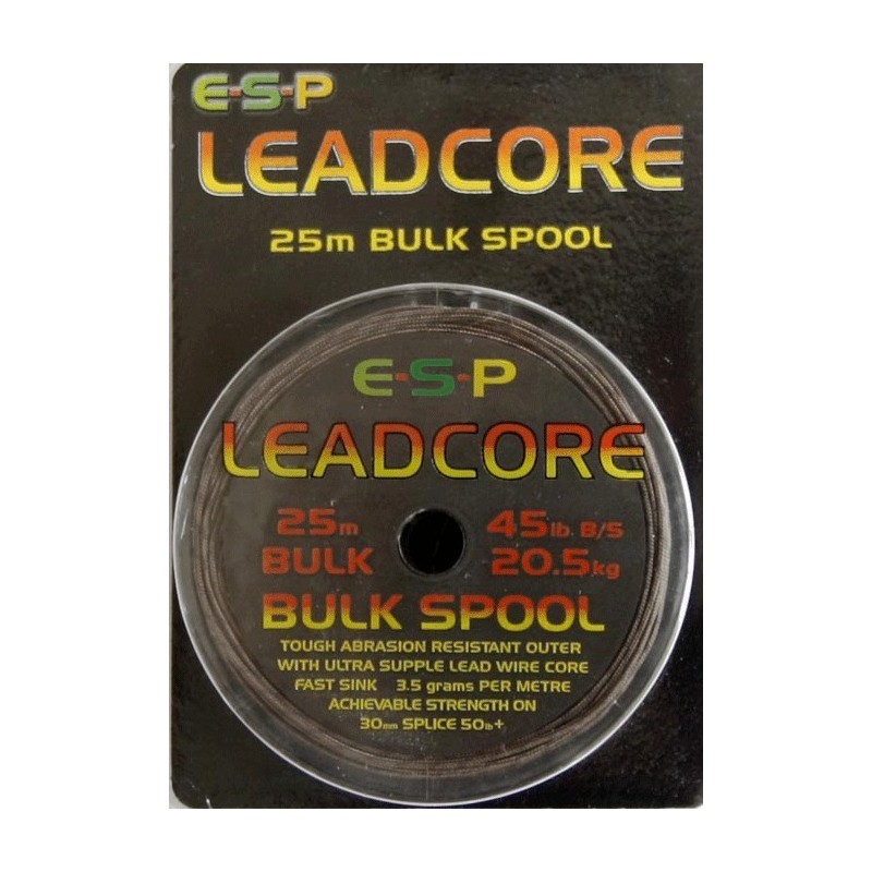 E.S.P. Leadcore 25m 45 lb ( COLOR GRAVA) E.S.P. Leadcore 25m 45 lb ( COLOR GRAVA)