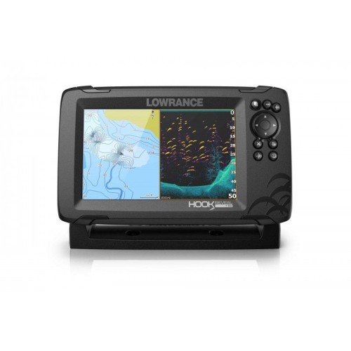 Sonda GPS Plotter Lowrance HOOK Reveal 7 HDI 83/200+BATERIA PoweryMax Ready