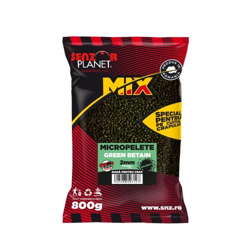 SENZOR PLANET MICROPELLETS GREEN BETAIN 2mm 800gr