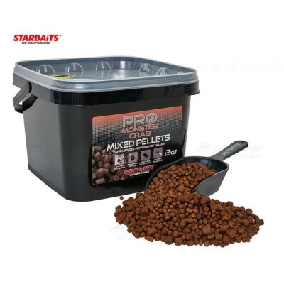 Pellets Mixed Starbaits Probiotic Monster Crab 2kg Cubo+pala