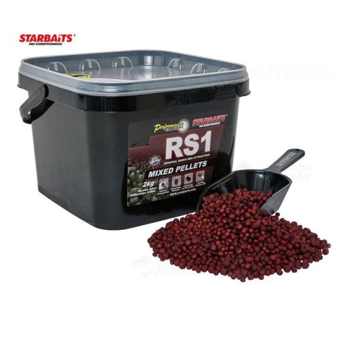 Pellets Mixed Starbaits Probiotic RS1 2kg Cubo+pala