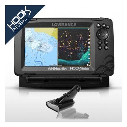 Lowrance HOOK Reveal 7 con Transductor HDI 50/200 600w. CHIRP/DownScan