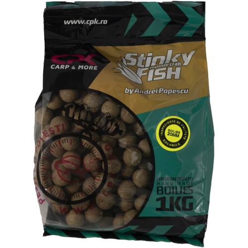 CPK BOILIES STINKY FISH (MUSSEL CRAB 1KG 20mm