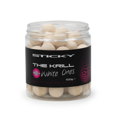 Sticky Baits - The Krill Pop Up White Ones 16mm