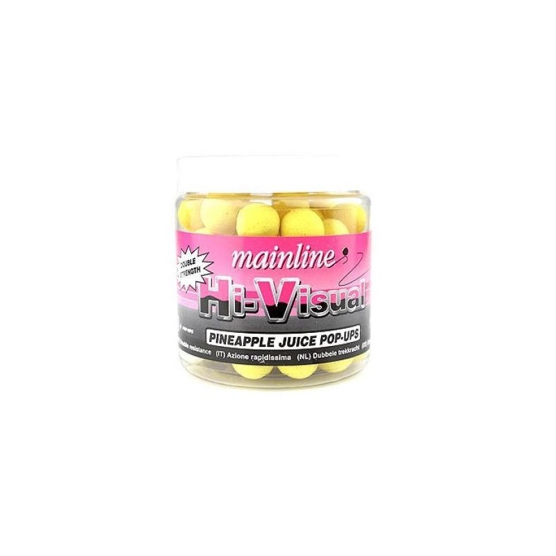 Mainline Hi-Visual Flotantes PINEAPPLE JUICE 15-mm 60 unidades Mainline Hi-Visual Flotantes PINEAPPLE JUICE 15-mm 60 unidades