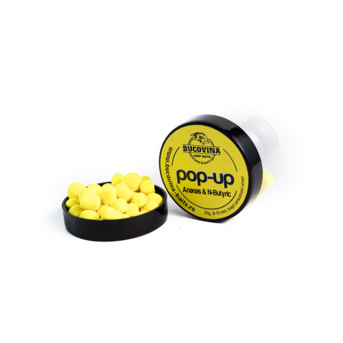 Bucovina Carp Baits - Pop Up Pineapple + N'Butyric 14mm