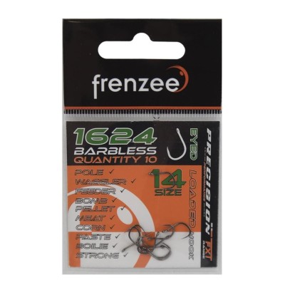 FRENZEE Anzuelos 1624 BARBLESS SPADE HOOKS
