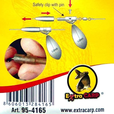 Extra Carp safety clip con pin 10unid