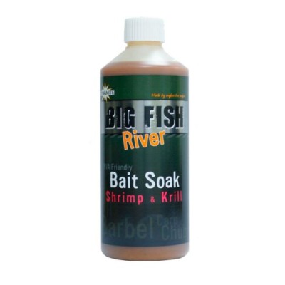 DYNAMITE BAIT SOAK BIG FISH RIVER  SHRIMP & KRILL 500ML