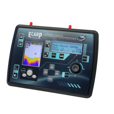 Carpio Barco Cebador C3H Camuflaje  (Sonda Color-Gps) + Bolsa de Transporte