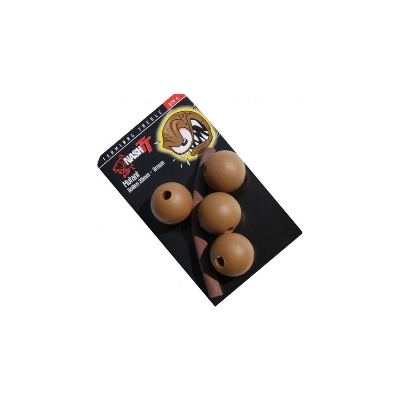 Nash Mutant Boilies Marrones 20mm 4 unid (BROWN) Nash Mutant Boilies Marrones 20mm 4 unid (BROWN)