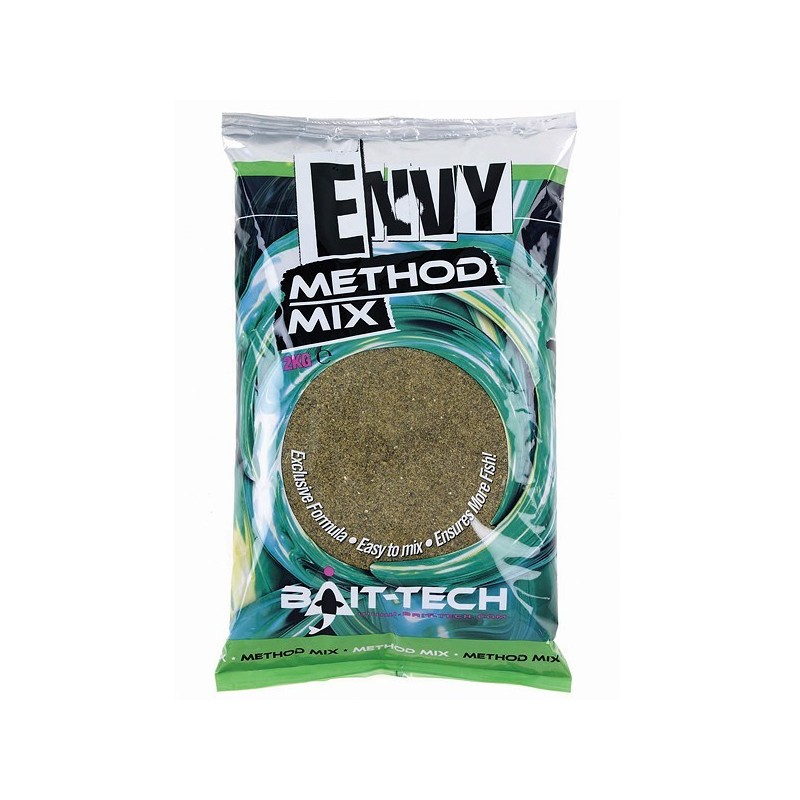 Bait-Tech Engodo cañamon&halibut2KG  (METHOD MIX ENVY GREEN
