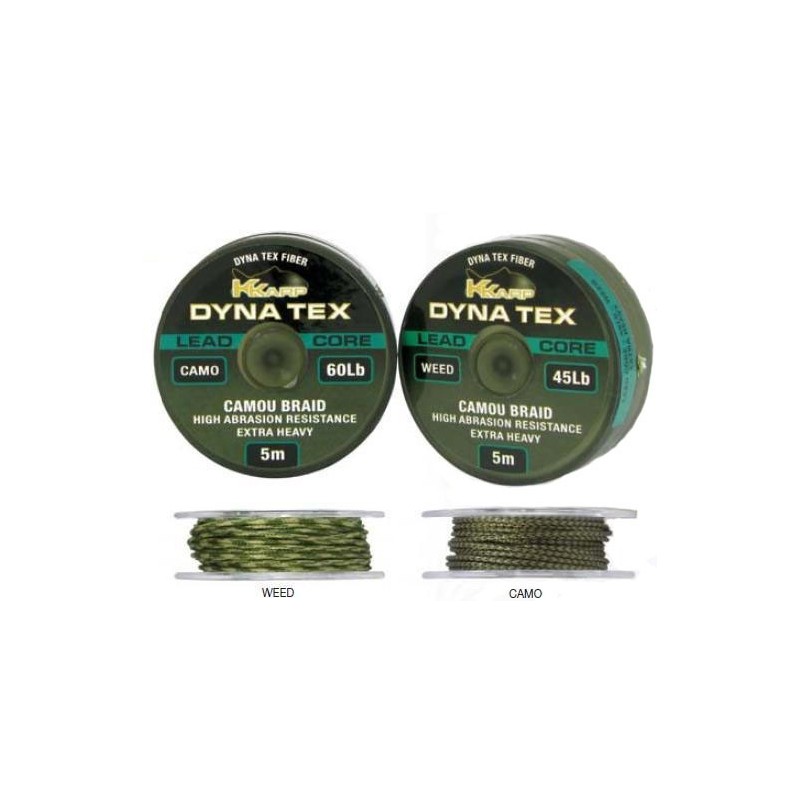Kkarp Dynatex Lead Core Weed (verde)Braid 60Lbs 5 m. Kkarp Dynatex Lead Core Weed (verde)Braid 60Lbs 5 m.