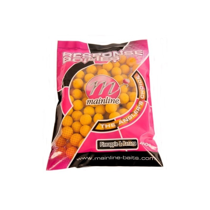 Mainline boilies Response piña & banana 18mm 450gr Mainline boilies Response piña & banana 18mm 450gr