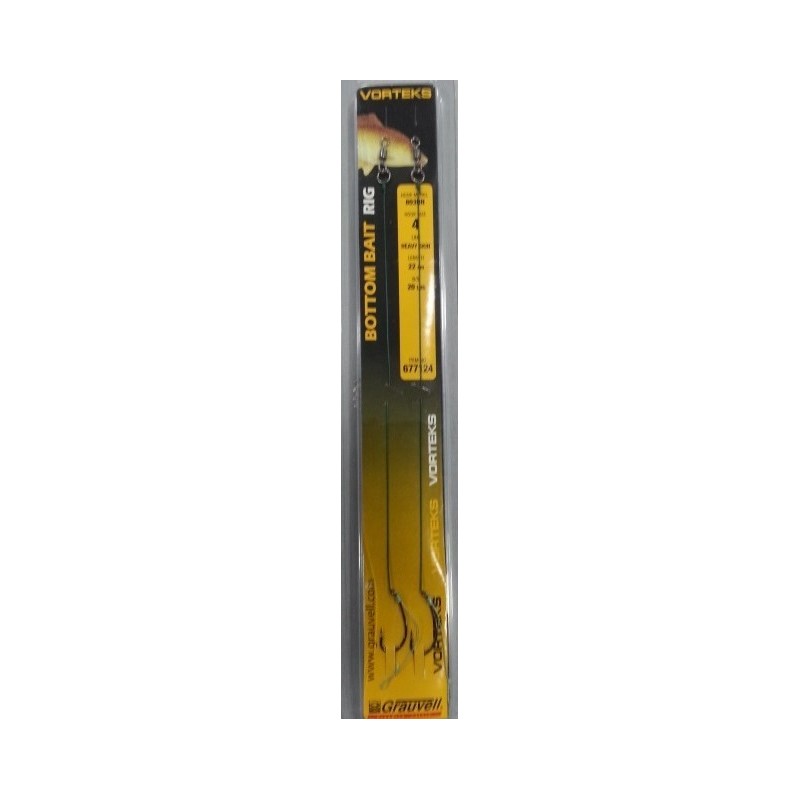 Vorteks BOTTOM BAIT Rig 2 unid Anzuelo 803bn nº4 20lb 22cm Vorteks BOTTOM BAIT Rig 2 unid Anzuelo 803bn nº4 20lb 22cm
