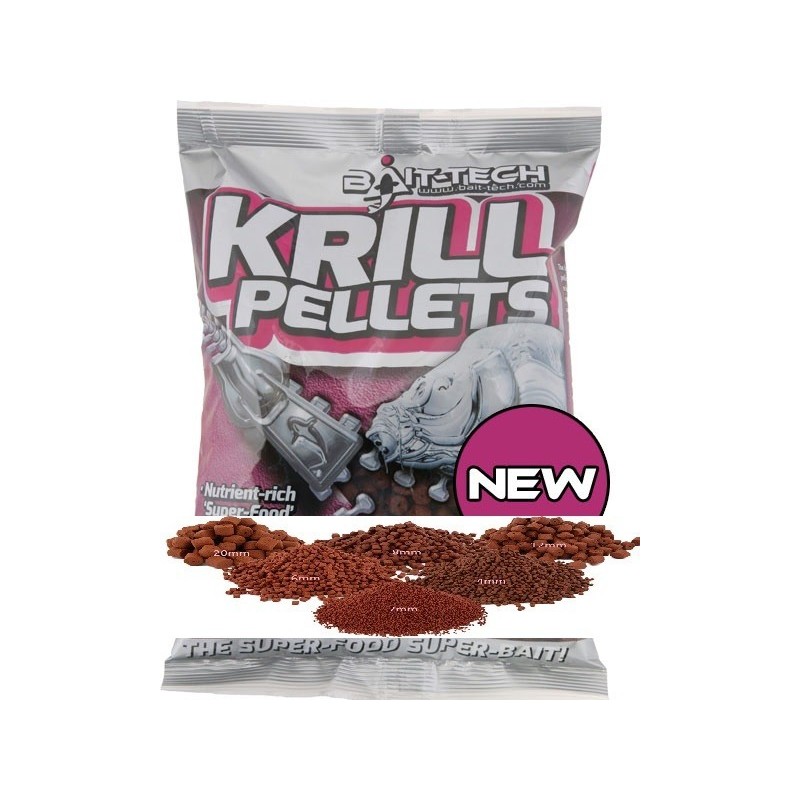 Bait-Tech Krill Pellets 20mm Taladrados 900gr (novedad 2014)