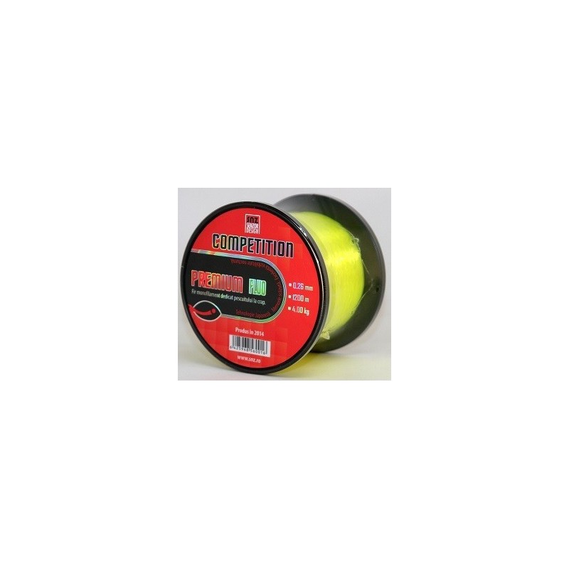 Senzor Competition Premium Amarillo Fluro 0,33mm 1200mt Senzor Competition Premium Amarillo Fluro 0,33mm 1200mt