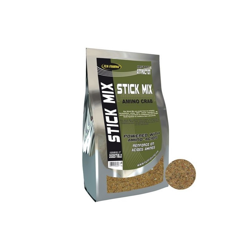 Funfishing Stick Mix Amino Crab 1kg (engodo mallas cangrejo) Funfishing Stick Mix Amino Crab 1kg (engodo mallas cangrejo)