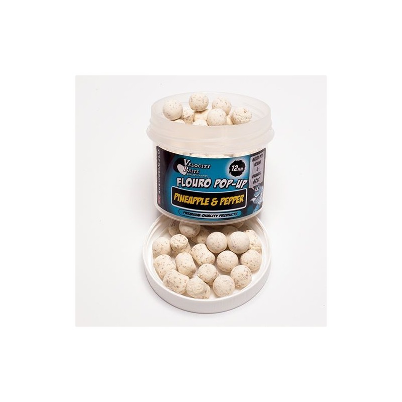 Velocity Fluoro Cork popups 16mm Boilies&dumbells Piña&Pimienta Velocity Fluoro Cork popups 16mm Boilies&dumbells Piña&Pimienta