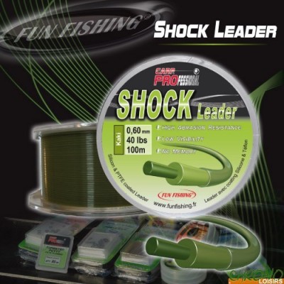 Fun Fishing Shock Leader kaki 0.60mm 40LBS 100m