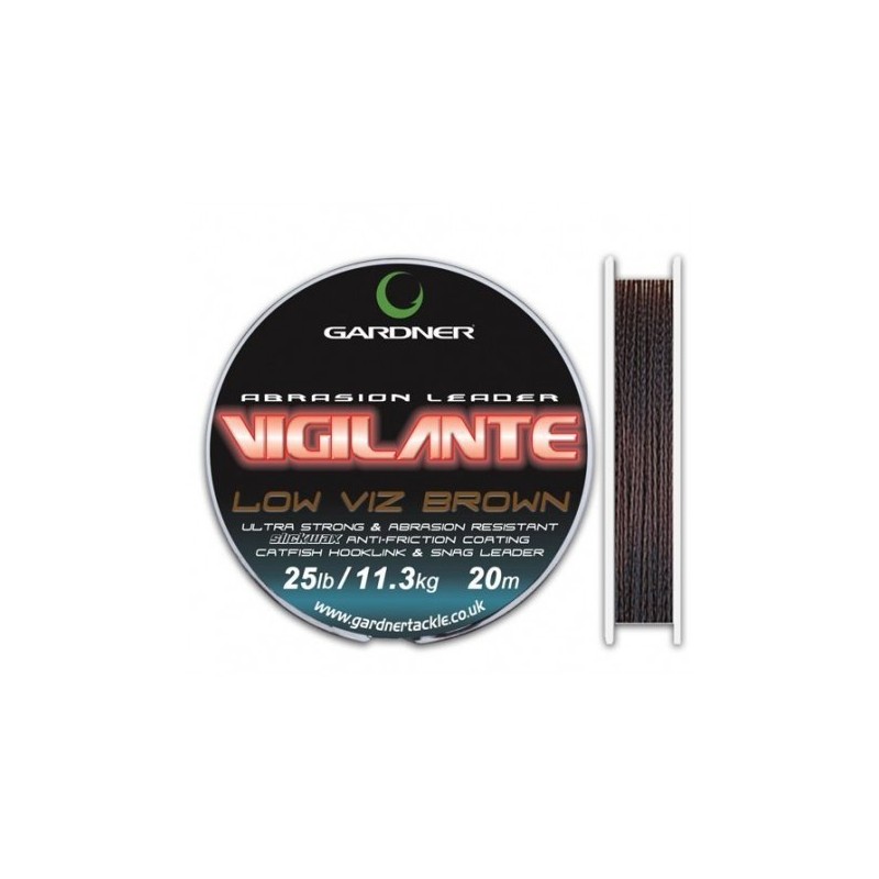 Gardner Vigilante marrón 25lb 20m (trenzado) Gardner Vigilante marrón 25lb 20m (trenzado)