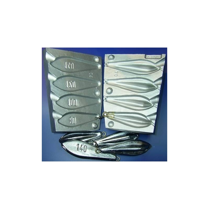 Molde Plomo tribomb 80gr-100gr-120gr-140gr F70 Molde Plomo tribomb 80gr-100gr-120gr-140gr F70